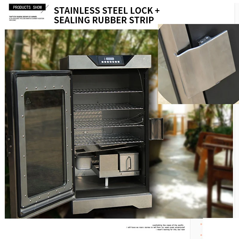 1200 واط الكهربائية المدخنة شواية باربيكيو فناء شواء التجارية فرن كهربائي شواء المنزلية الشواء موقد لحم الخنزير المقدد فرن كهربائي