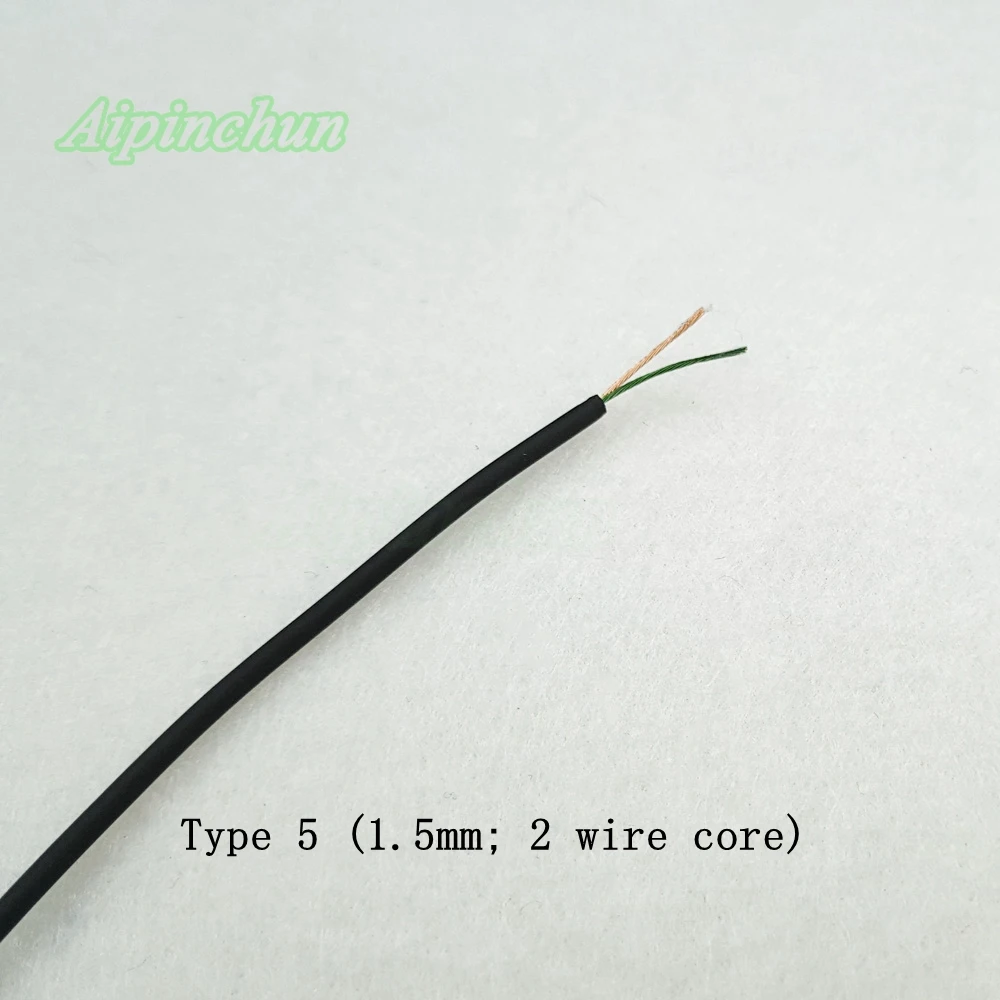 Aipinchun 15Meters TPE Audio Earphone Cable Repair Replacement Headphone Wire 2/3/4 Core Signal Line