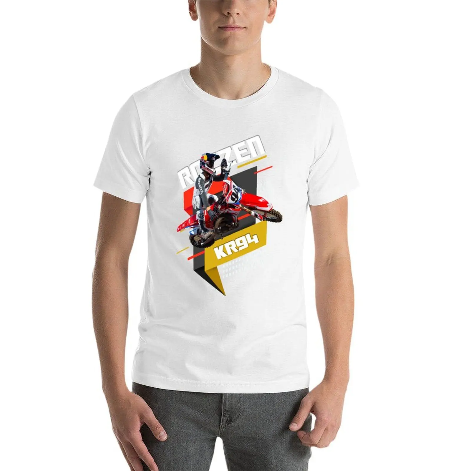 كين روكزن 94 موتوكروس وسوبر كروس # 94 كروك KR94 فان تصميم تي شيرت تي شيرت للرجال تي شيرت