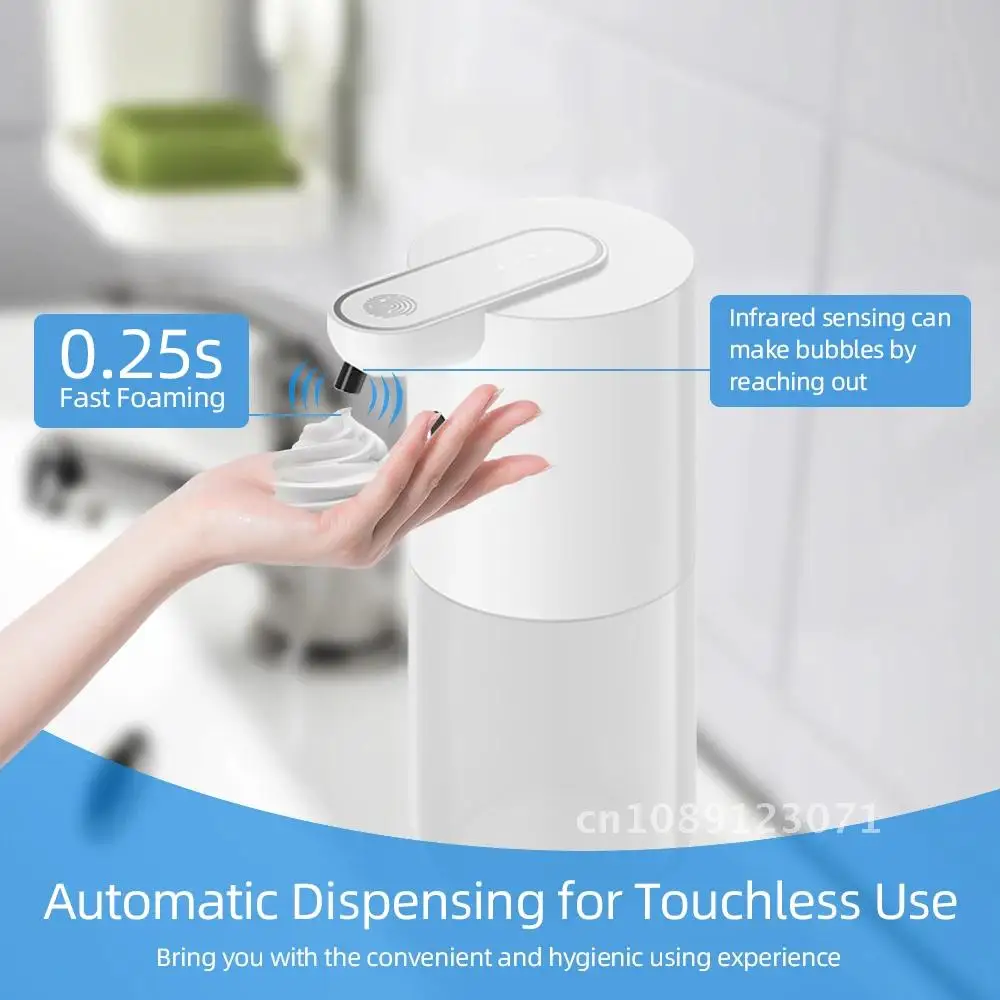 

Automatic Foam Liquid Soap Dispenser with Temperature Digital Rechargeable Sensor Touchless Hand Sanitizer Machine for Bathroom