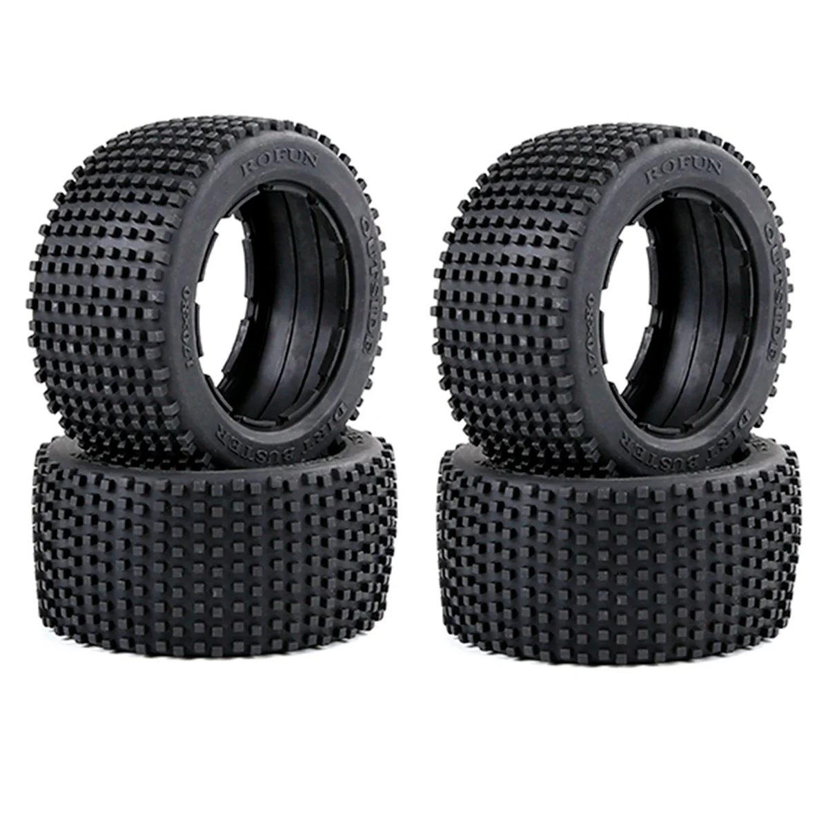 

Y34A 2X Off-Road Rear Tyres Thicken Skin Set for 1/5 BAHA ROVAN KM Baja 5B Truck Spare Toys Parts