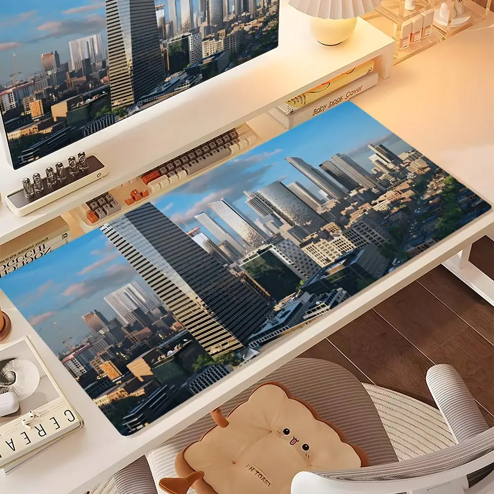 

C-Cities Skylines Mouse Pad Professional Gaming Mouse Pad Waterproof Non-Skid Keyboard Mat Big Size Desk Pad