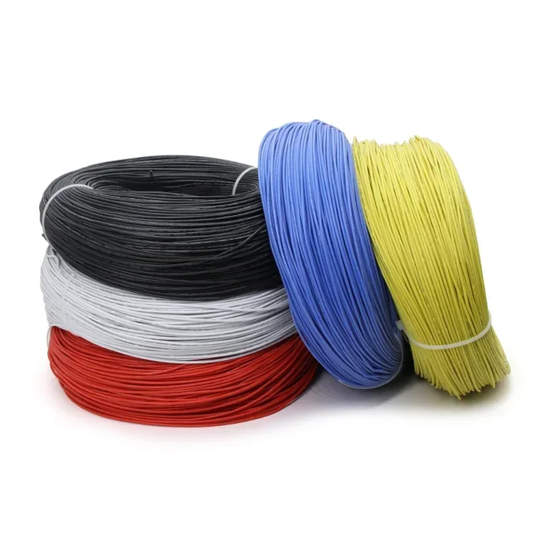 1/5M UL3239 Silicone Wire Tinned Copper 32 30 28 26 24 22 20 18 16 14 12 10 8 AWG 3KV DIY LED Electronic Cable