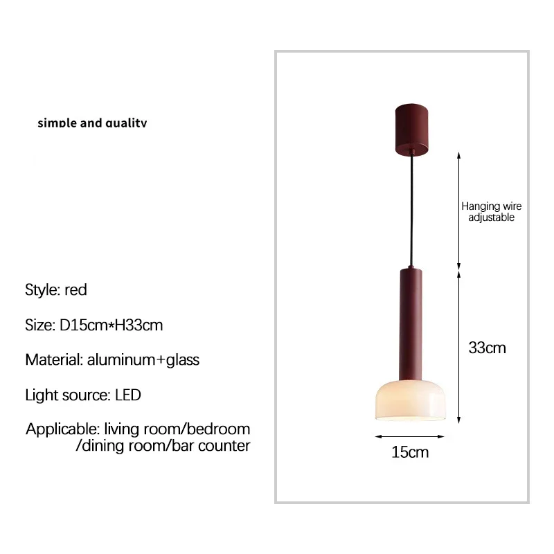 

SANDYHA Stylish Modern LED Pendant Light Simple Chandelier for Bedroom Dining Room or Living Room Hanging Ceiling Lamp