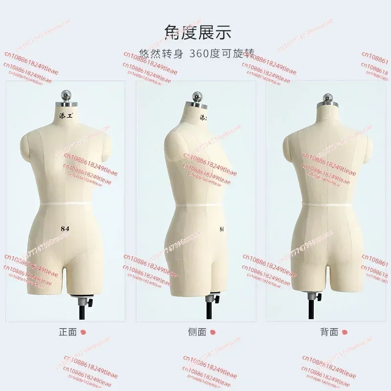 Mannequin Dress Display Stands Can Pin Sewing Linen Cover Body Female Mannequins with Legs  Clothing Design Bust Tailor