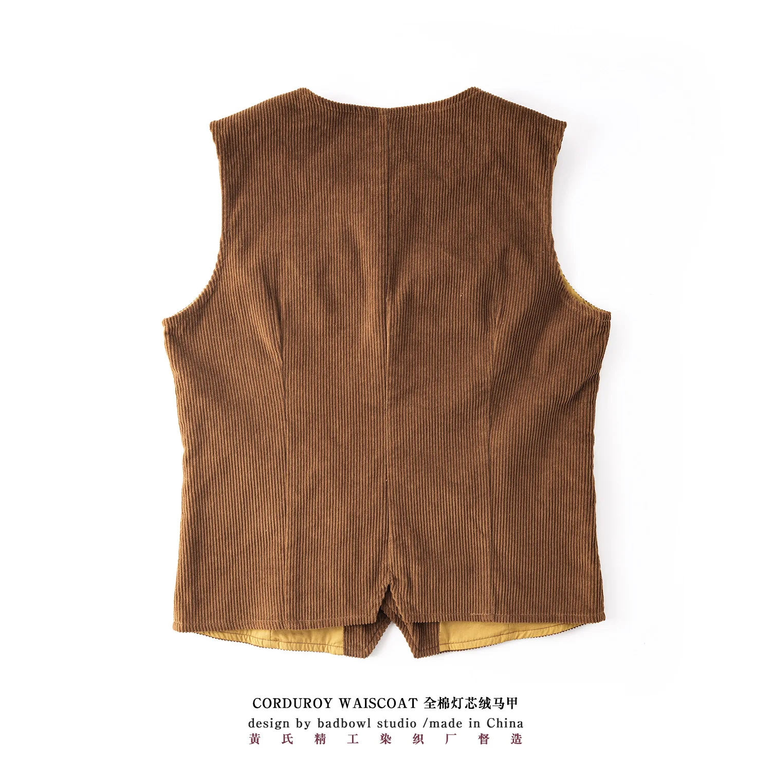 Новый осенне-зимний толстый вельветовый жилет в европейском и американском стиле, однотонный рабочий жилет с несколькими карманами в стиле ретро, ковбойский жилет в западном стиле