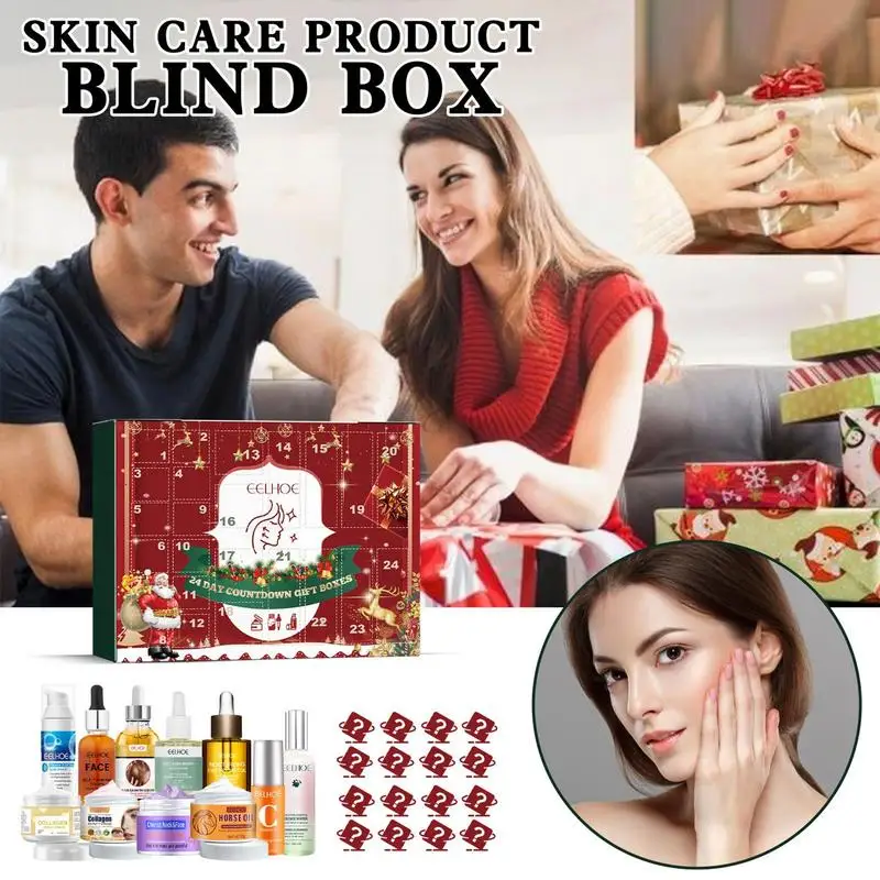 NEW Advent Calendar Makeup Set Christmas Countdown Calendar Skin Care Products Surprise Blind Box Best Xmas Gift For Women Girls