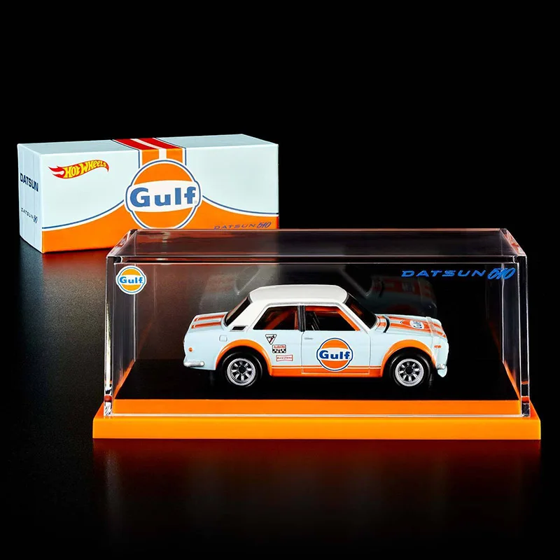 Hot Wheels RLC 2022 esclusivo 1971 Datsun Bluebird 510 Gulf 1:64 Diecast Collection Model Car Toy