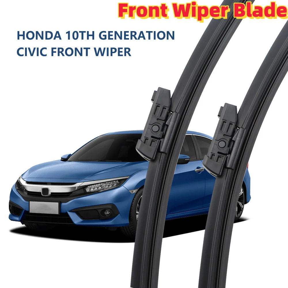 Car Wiper Blades for Honda Civic 2016 2017 2018 2019-2021 10th Gen 10 LHD Windshield Wipers Window Rain Brushes