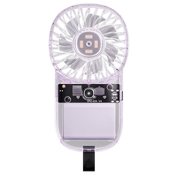 ABAB Handheld Mini Fan Adjustable Speed Pocket Air Cooler Fan 1200mAh Outdoor Portable Fan for Outdoor Travel Camping Green