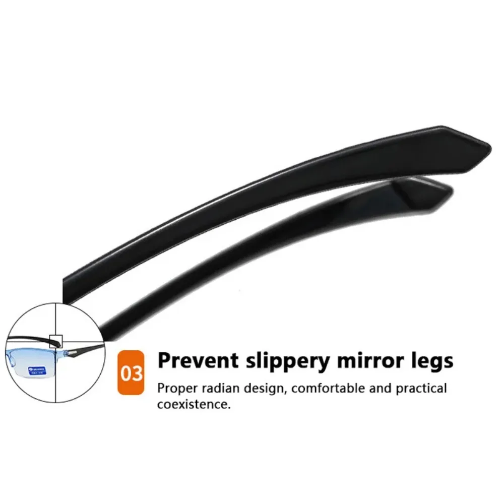Smart Automatic Zoom Reading Glasses Rimless Optical Anti Blue-ray Spectacle Radiation Protection Presbyopia Eyewear Unisex
