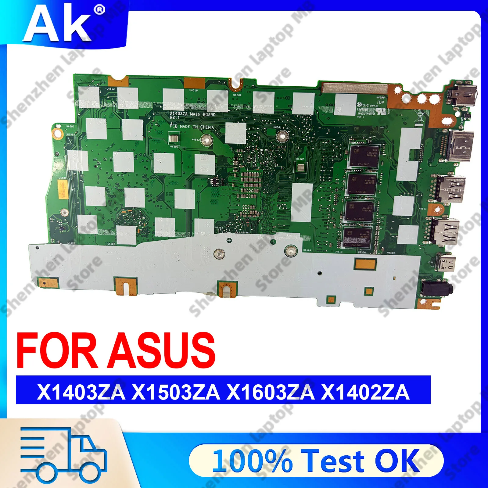 

X1403ZA Laptop Motherboard For ASUS X1403Z X1603ZA X1405ZA X1505ZA X1605ZA Mainboard With 12th Gen I3 i5 i7 100% tests OK