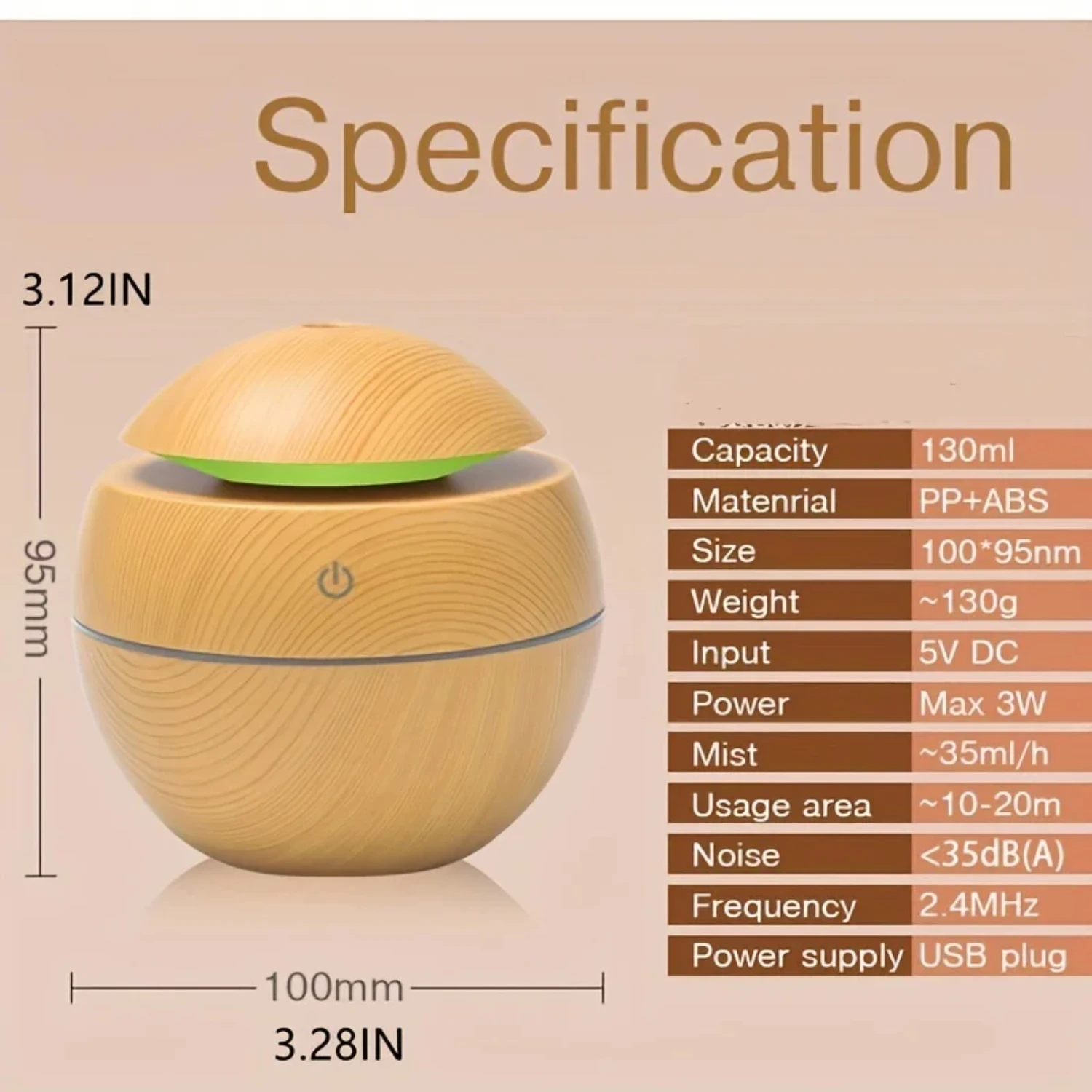 Nuovo umidificatore ad ultrasuoni in legno di alta qualità-macchina per nebulizzazione fredda per aromaterapia con olio essenziale per casa, camera da letto e ufficio-