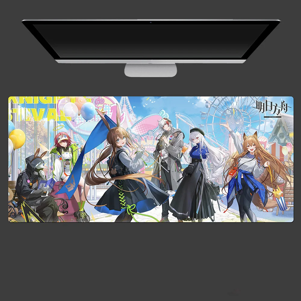 

Arknights Musical Synesthesia Series Classic Anime Second Element Hd Printed Gaming Mouse Pad Rubber Desk Mat for Keyboard