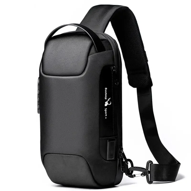 

2023 Anti-theft Shoulder Sling Bag men's and women's Waterproof USB Oxford Crossbody Bag