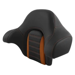Motorcycle Wrap-around King Chopped Trunk Backrest Pad For Harley Touring 2014-2023