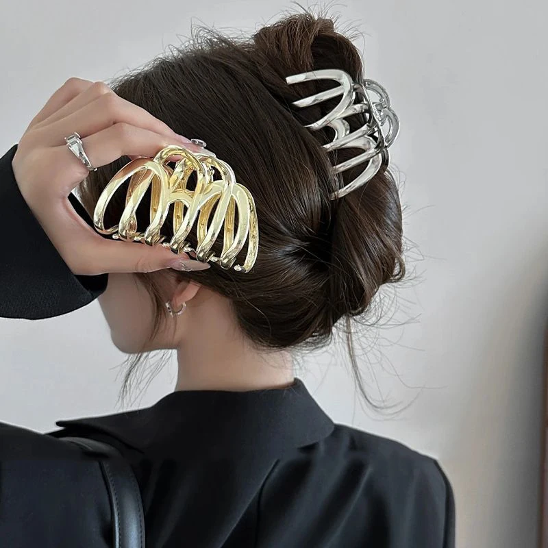 2026 Vintage Geometric Hair Clip Barrette Crab Korea Large Hair Claws Hairpins Hairgrip Headwear For Women Girl Hair Accessories