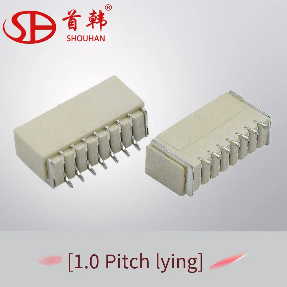 Connector SH Pin holder 1.0mm pitch Horizontal attach 1 mm vertical patch temperature resistant pin holder connector terminal