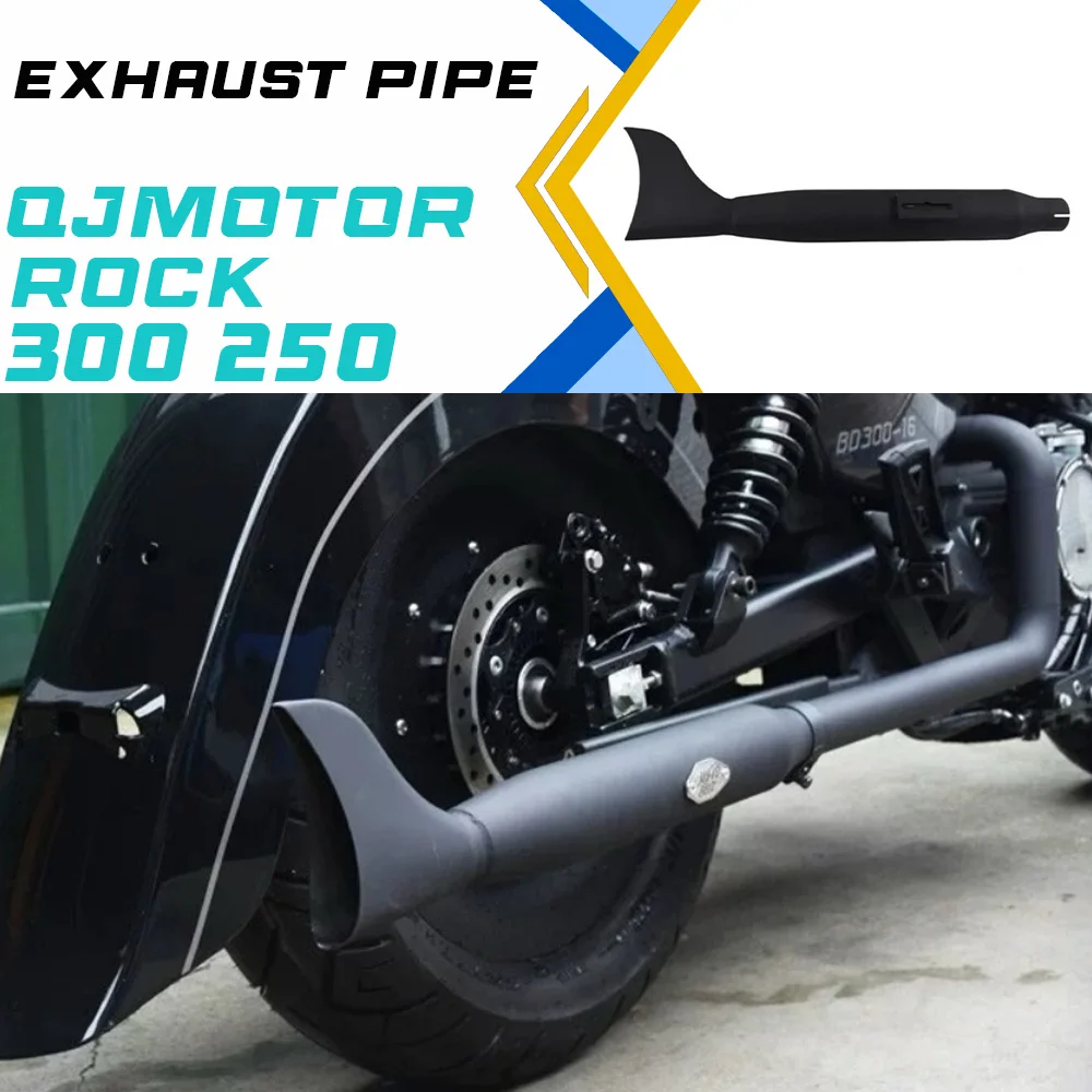 

For BENDA ROCK 250/300 exhaust muffler accessories for 250ROCK 300 ROCK modified fishtail exhaust pipe