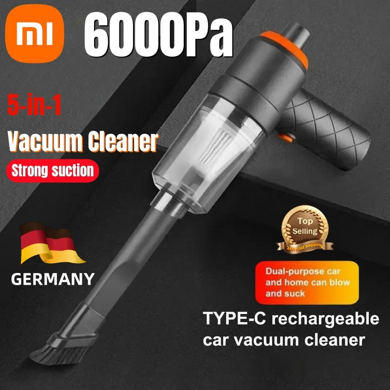 مكنسة كهربائية لاسلكية للسيارة من شاومى ، روبوت تنظيف محمول لاسلكي ، مكنسة كهربائية للسيارة والمنزل