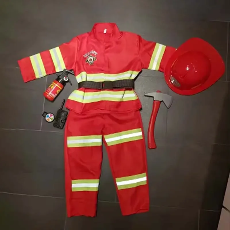 

Official Firefighter Sam Costume Realistic Cosplay Costume Birthday Party Fancy Game Equipment Halloween Anime Peripherals New