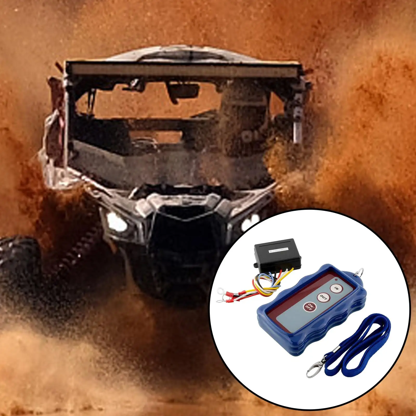 Winches 12V Electric Winch Wireless Remote Control/Switch Assembly/Control Box for ATV
