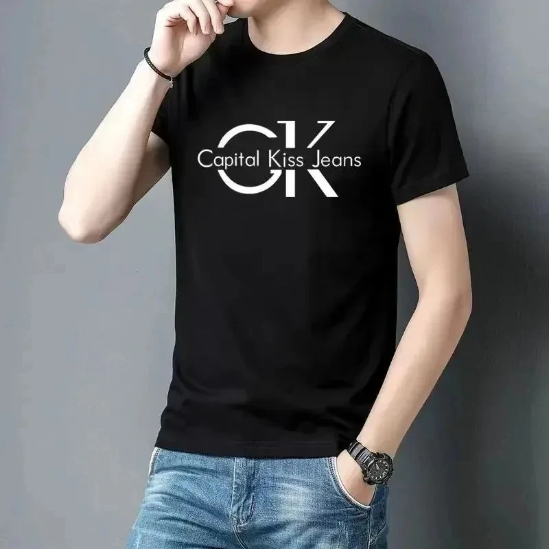 

Luxury Women's Summer Branded Letter Print Round Neck Short Sleeve High Quality Men's T-Shirt Children's Unisex Size Cotton Top