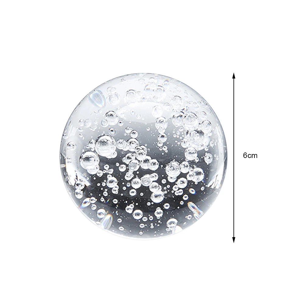 

1Pcs Bubble Crystal Ball Transparent Ornament Rockery Decoration Table Desktop Showcase Car Workplaces 6Cm Unique Gift