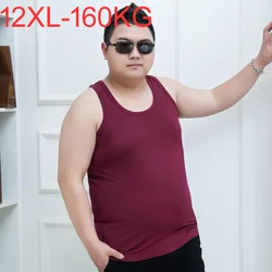 12XL Tank Tops men 10XL men's sweat Big size vest summer super large Sleeveless Modal undershirt big size bodybuilding workout