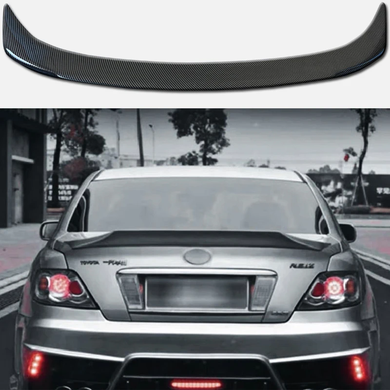 Trunk Spoiler Carbon Fiber Type ING Car Rear Trunk Wing Refit Accessories Spoiler For Toyota Mark X Reiz 2005 - 2009