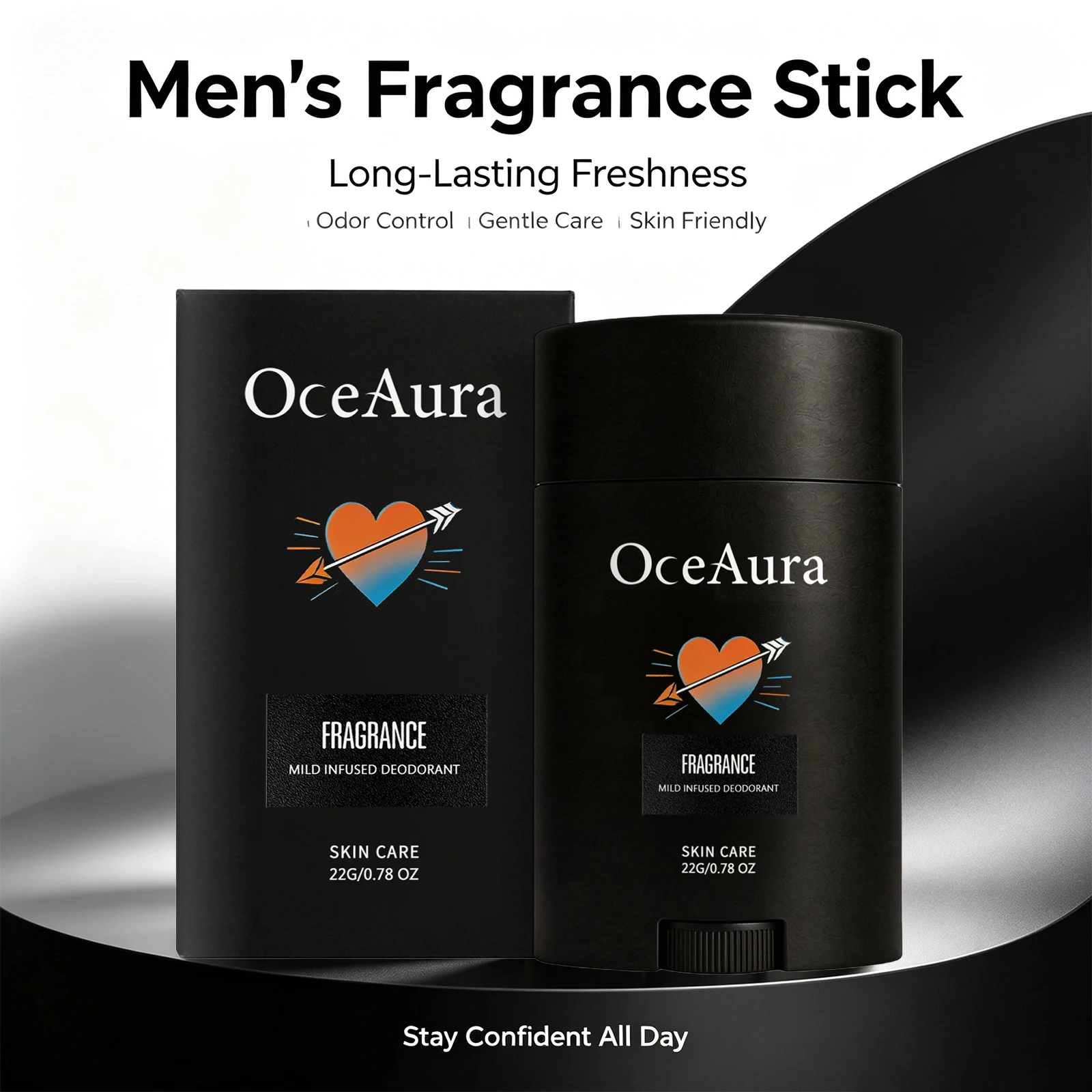 Men Solid Deodorant Stick 22g Odor Control Fresh Scent Reduce Odor Long Lasting Fresh Improve Discomfort Portable Underarm Care
