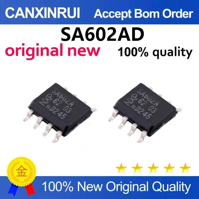 （5pcs-100pcs）Brand new original SA602A SA602AD patch SOP8 double balanced mixer oscillator