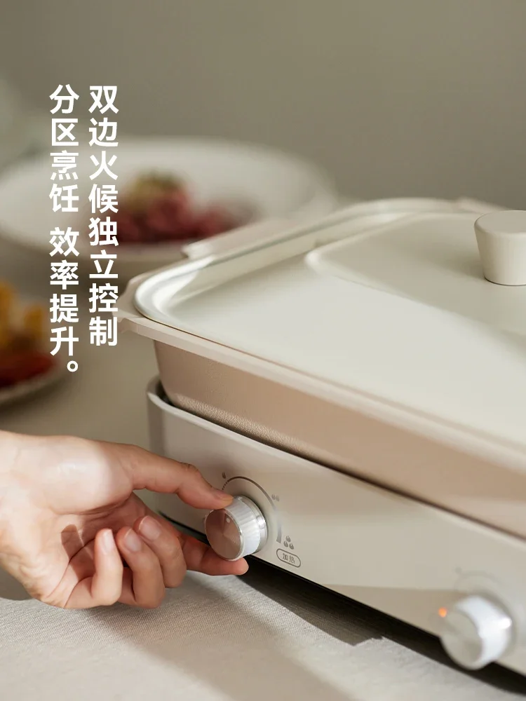 وعاء تسخين كهربائي متعدد الوظائف من Olayks 220 فولت للاستخدام المنزلي، شواية، قارب بخاري، طهي بالبخار CBC