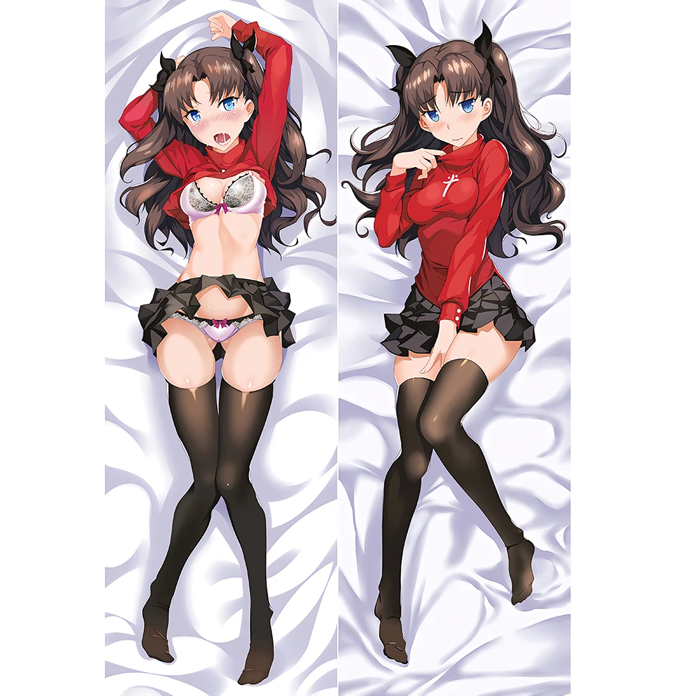 Fate Tohsaka Rin Anime Cosplay Dakimakura Case Double-Sided Printed Body Hugging Pillowcase Otaku Pillows Gifts