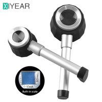 10X Magnifier Loupe Lens With Scale LED UV Light Handheld Reading Holding Metal Magnifying Glass For Jewelry Repair