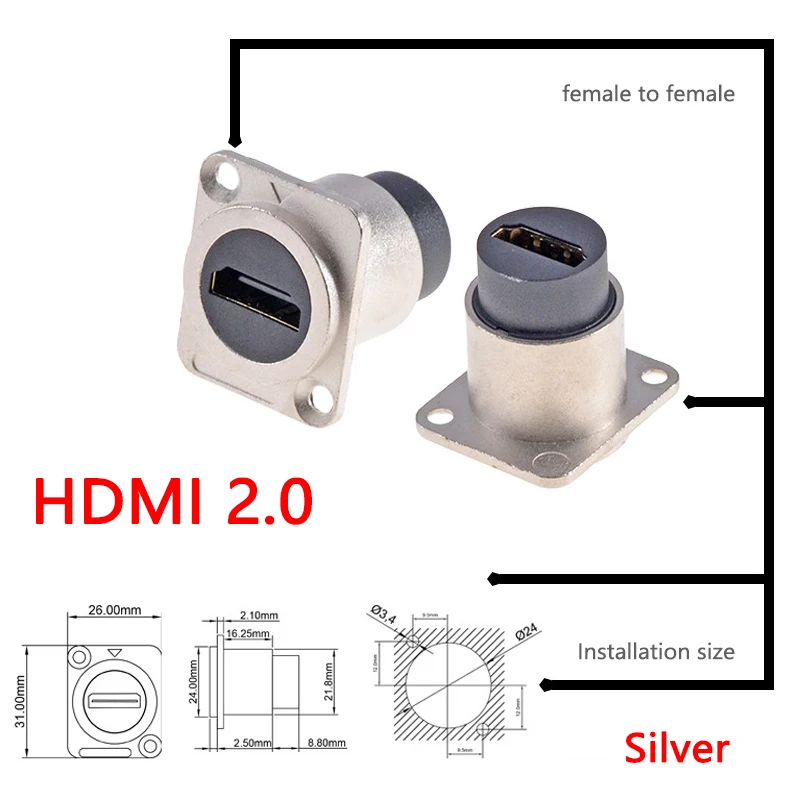 Metall-D-Typ-Modul rj45 cat6 & usb 2.0/3.0 & Typ c-und HDMI-Buchse über den elektronischen Anschluss für die Montage des Netzwerk panels