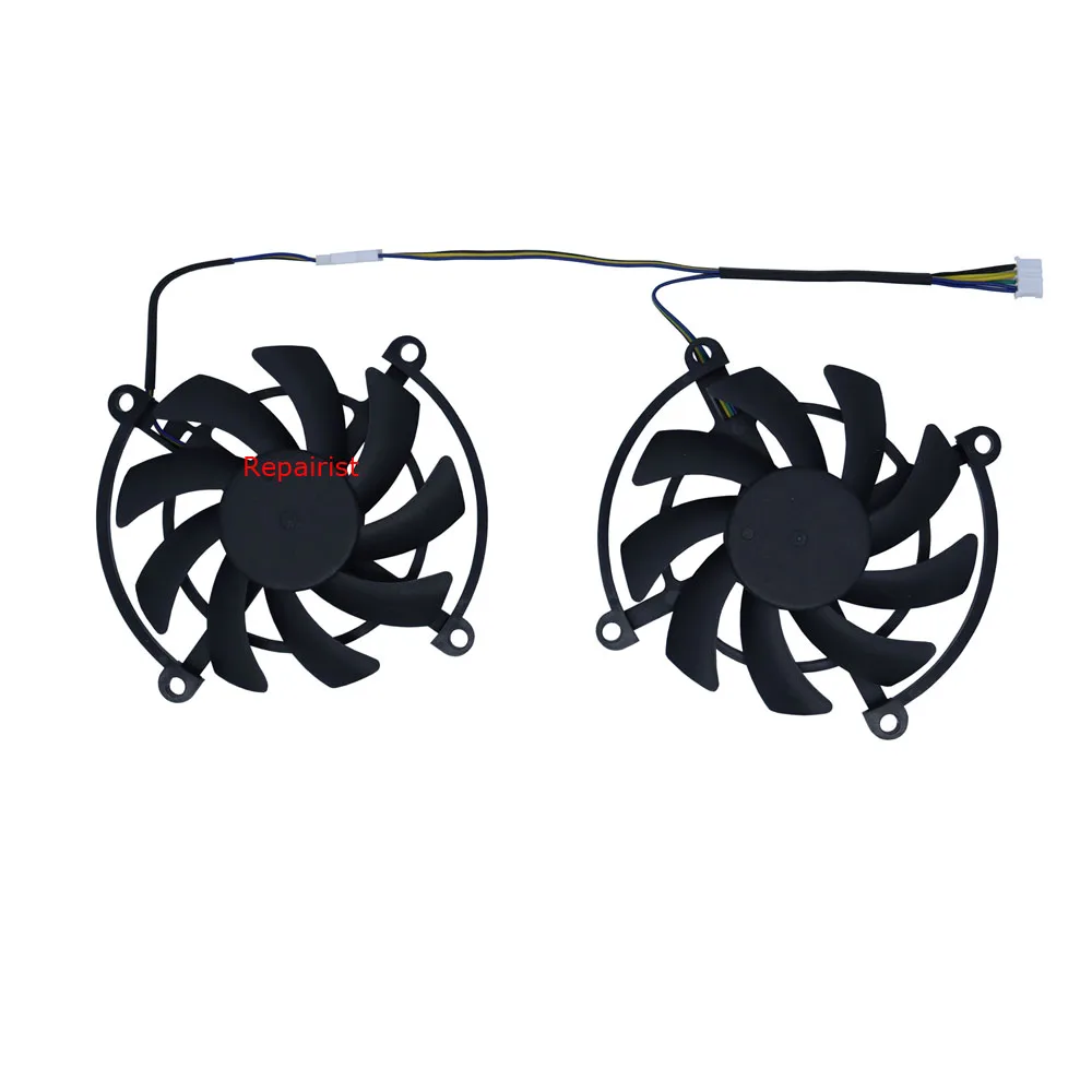 

2Pcs/Set,Video Card Fan,85mm Diameter Size,70MM*70MM*70MM*70MM Mounting Distance,For Alseye prohyper RX580 RX 580 8gb,GPU Cooler