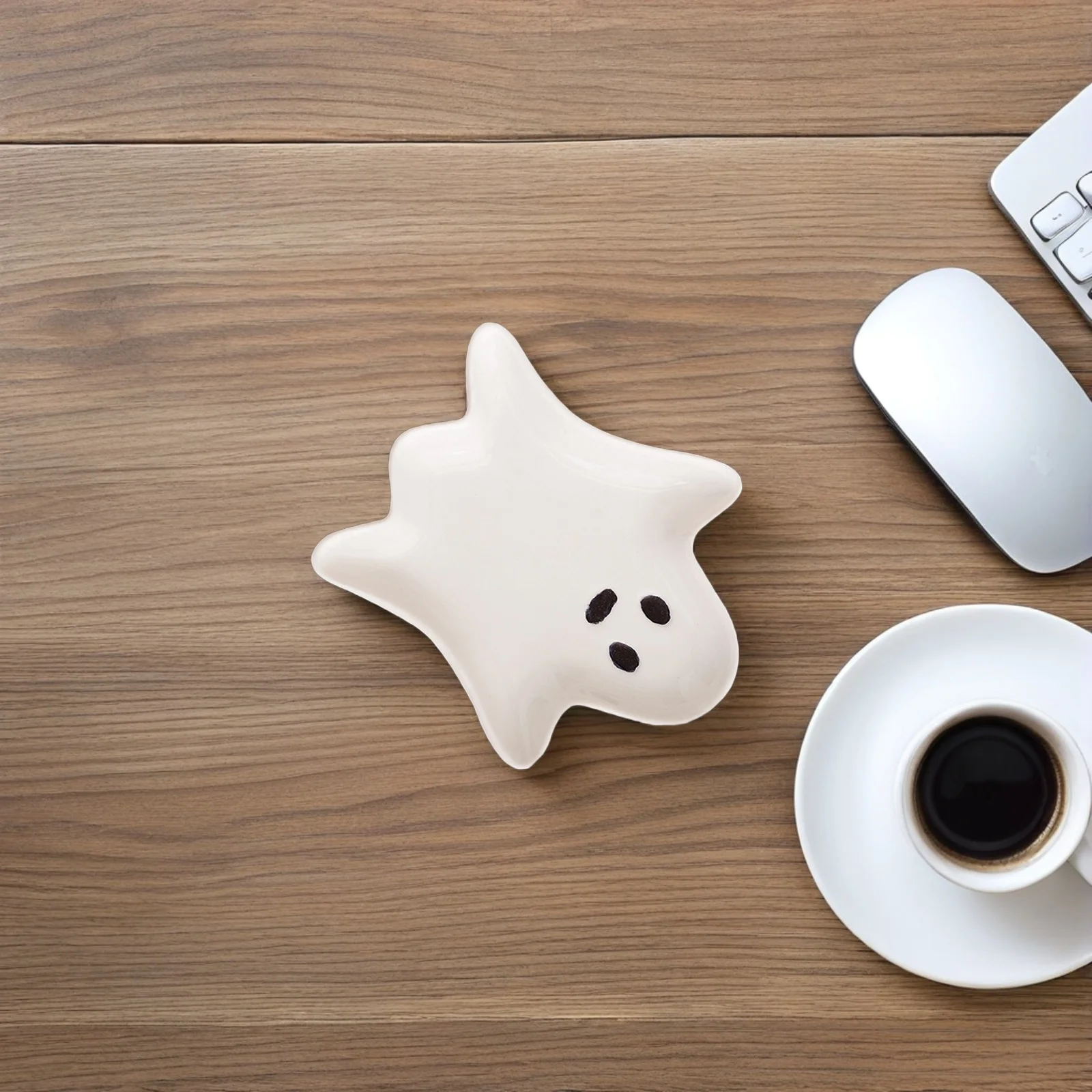 

Creative Jewelry Storage Tray Earring Organizer Trinket Accessories Dish Ceramics Decor Holder for Halloween