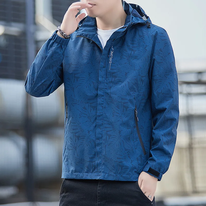 

Jacket Men's Travel Outdoor Windproof Waterproof Trench Coat Spring And Autumn Thin Jacket
