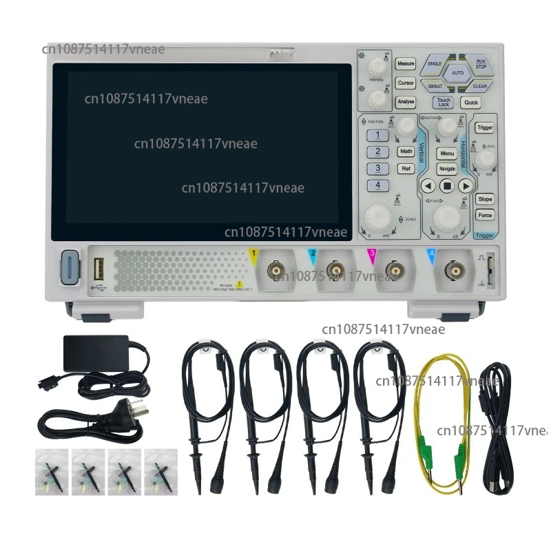 DHO804 70MHz 4-Channel 12Bit Portable High Resolution Digital Oscilloscope W/ 7-inch Touch Screen With 4PCS 150MHz Probes