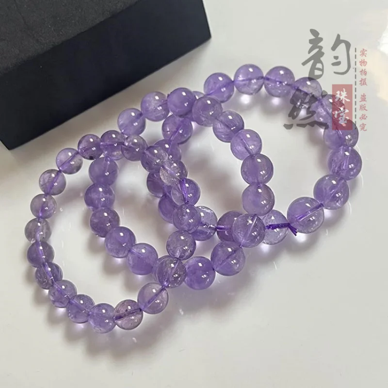 

Натуральный светло-фиолетовый лавандовый аметист, одножильный браслет-ожерелье, ювелирные изделия, рассыпные бусины, аксессуары из бисера
