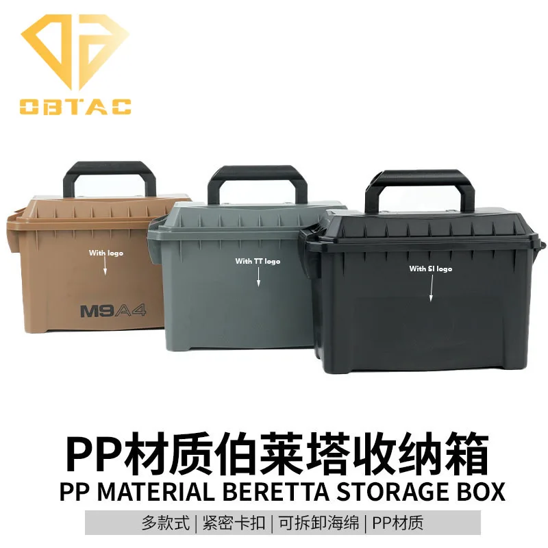 

Tactical Plastics PP Ammo Box Waterproof Dustproof Impact Resistant Suitcase Outdoor Hunting Suitcase For Carry Weapon Accessory