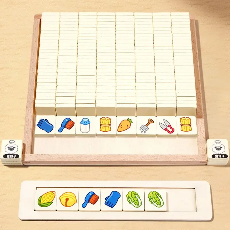 Puzzle „Ein Schaf“ mit Holztablett, Brettspiel, Lernspiel, Lernspielzeug, Zuordnungsspiel, Puzzle, Mehrspieler, Denken, Familieninteraktion