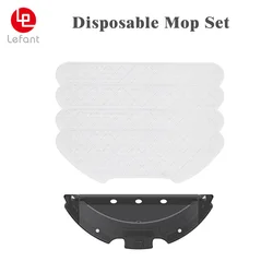 Disposable Mop x15 Pcs (3 Packs) + Support x1 for Lefant M1 U180 OKP K4 Robot Vacuum Cleaner Mopping Function Accessory Part