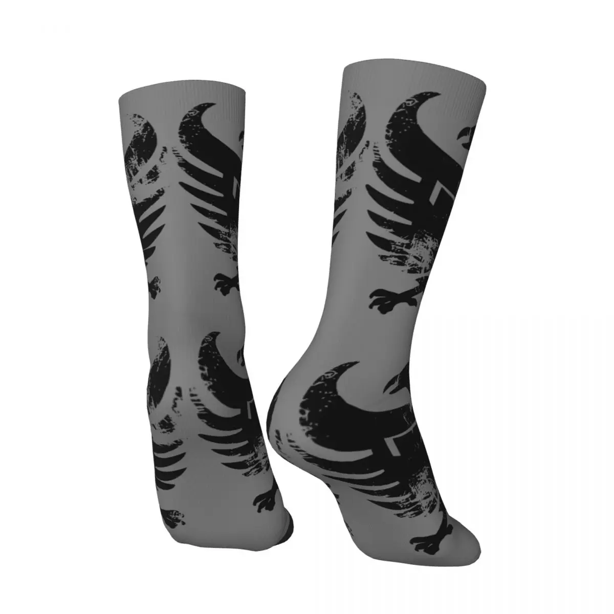 Gladiator Men's Socks Retro Harajuku Albanian Eagle Street Style Novelty Pattern Crew Sock