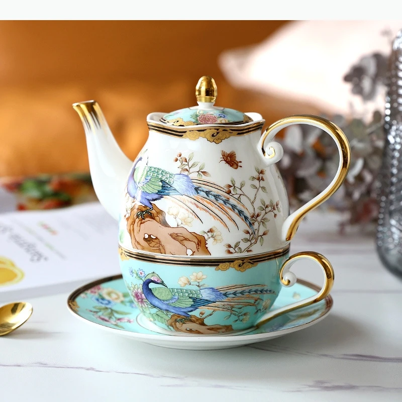

Flower Tea Afternoon Tea Ceramic Tea Set Coffee Set Teacup Pot Mother Teapot Set Household Ornament