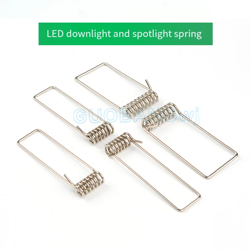 Universal Spring Retaining Clips for Recessed Lights, High Elasticity Steel Rings for Downlight Panel Light Ceiling Installation