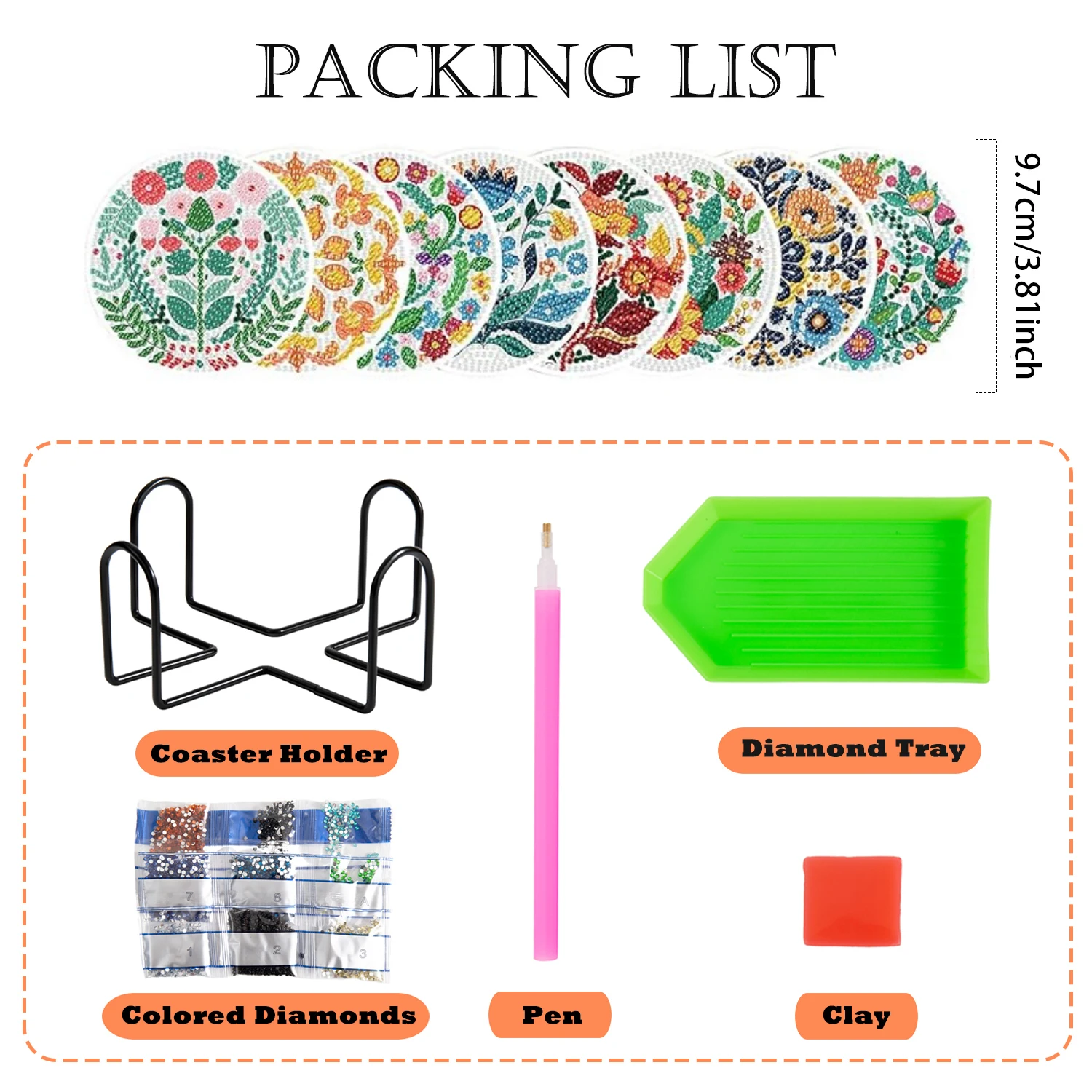 8 Posavasos de Arte con Diaman - Resin Art For Beginner reseña y precio