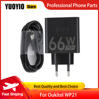 Oukitel WP21 Charger 100% Original New Official Quick Charging Adapter + USB Cable Data Line For Oukitel WP21 Phone