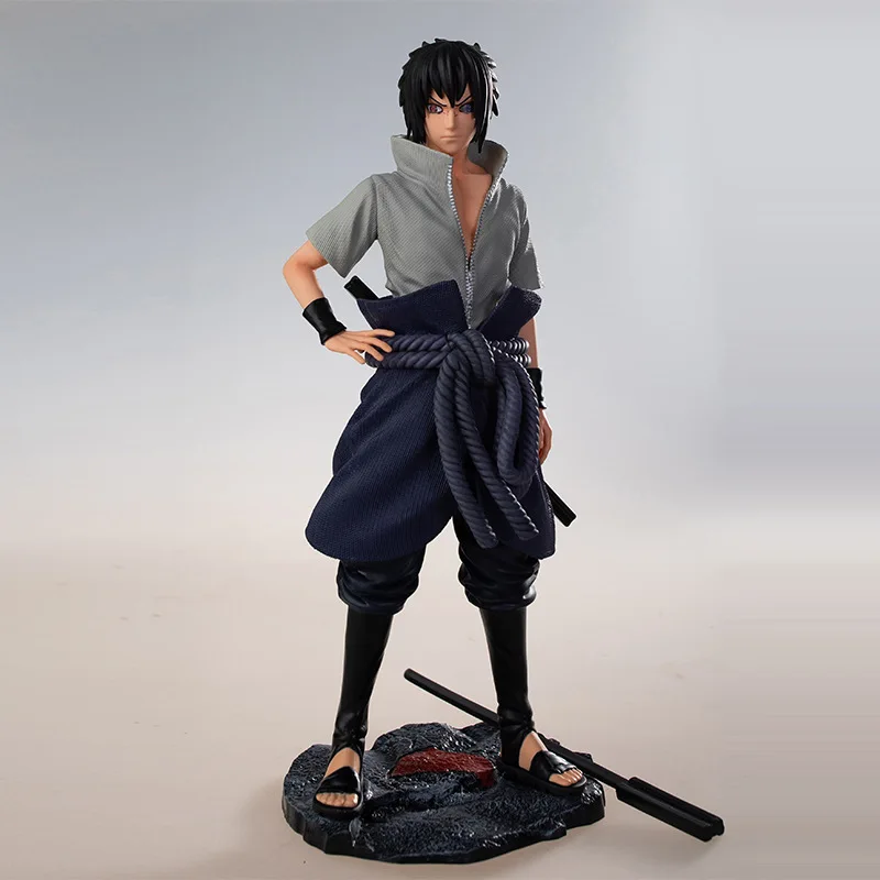 

Anime Naruto Uchiha Sasuke Goalkeeper PVC Action Figure Collectible Model Doll Toy 32CM